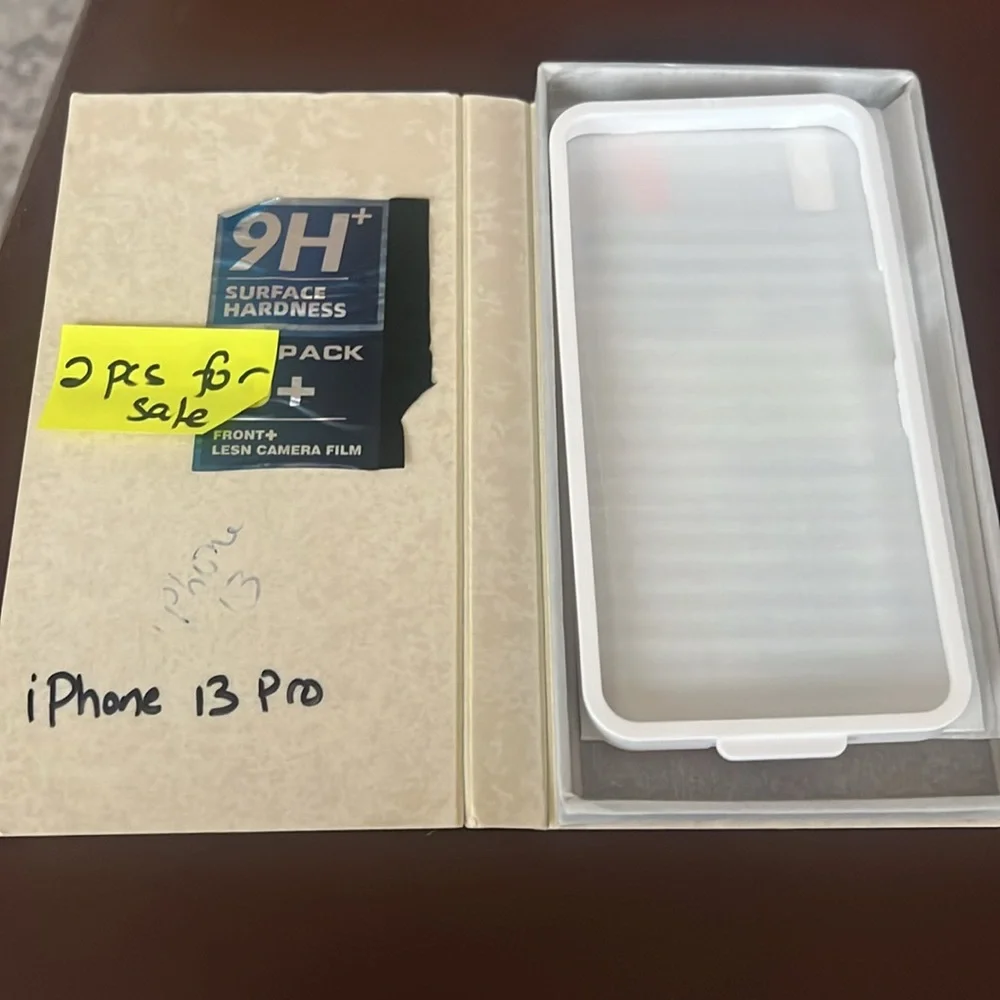 2 PC tempered glass screen protectors for iPhone 13 Pro. NWT